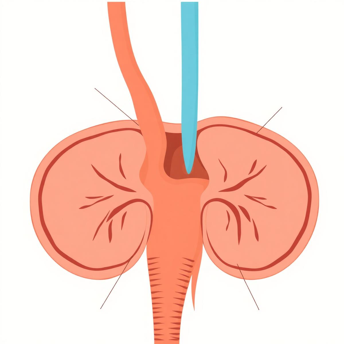 Ilustracja anatomiczna gruczołu krokowego